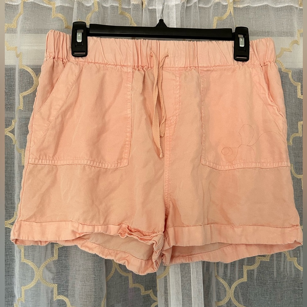 Velvet Heart Women's Tencel Drawstring Elastic Waist Casual Cuff Shorts